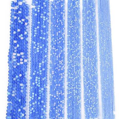 Transparent Glass Beads Strands LS-EGLA-A044-T3mm-MB14-1