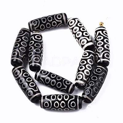 Tibetan Style dZi Beads Strands G-T131-33-1