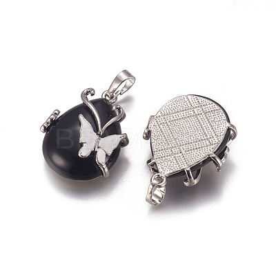 Natural & Synthetic Mixed Stone Pendants G-K296-B-1