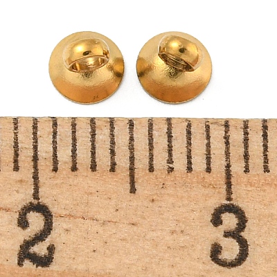 304 Stainless Steel Bead Cap Pendant Bails LS-STAS-G224-24G-06-1
