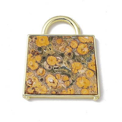 Natural Leopard Skin Jasper Pendants G-G977-04G-02-1