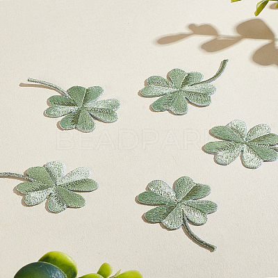 5Pcs Computerized Embroidery Cloth Iron On/Sew on Patches CLOV-LP0001-01-1