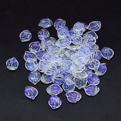 Transparent Glass Charms GLAA-H016-01A-29-1