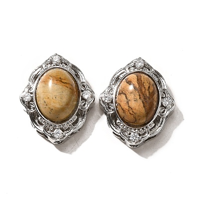 Natural Picture Jasper Multi-Strand Links KK-M304-04P-10-1