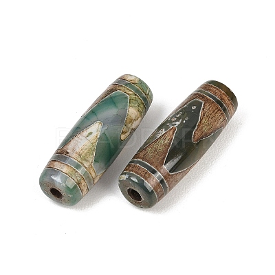 Tibetan Style dZi Beads TDZI-E004-56-1