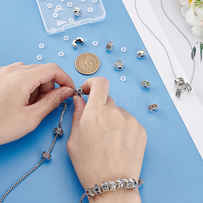 Alloy European Style Clasps PDLC-PH0001-01-1