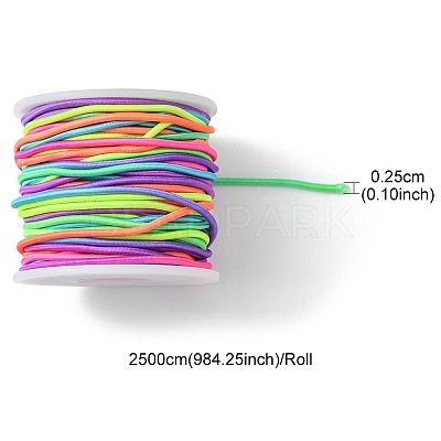 25M Segment Dyed Round Elastic Cord EW-YW0001-13-1