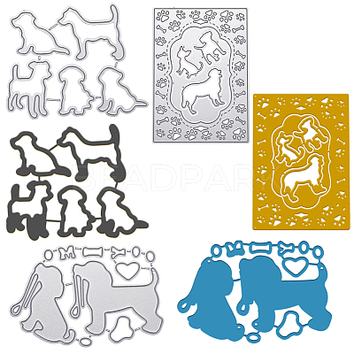 Pet Gog Frame Metal Cutting Dies Stencils DIY-GF0001-19-1