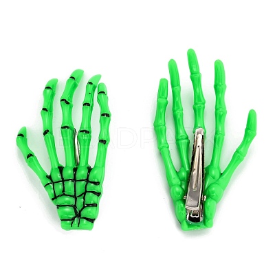 Halloween Skeleton Hands Bone Hair Clips PHAR-H063-A05-1