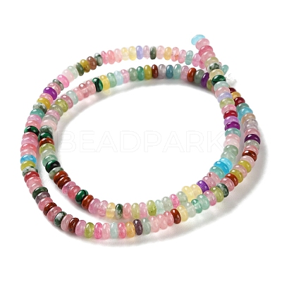 Dyed Natural White Jade & Natural Red Jasper & Synthetic Malachite Beads Strands X-G-B135-C01-01-1