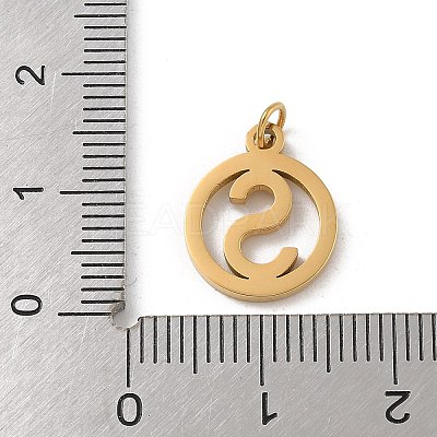 304 Stainless Steel Charms
with Jump Ring LS-STAS-R001-02G-S-1