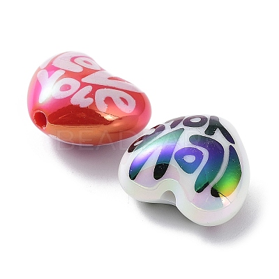 UV Plating Opeque Acrylic Beads MACR-K351-24-1