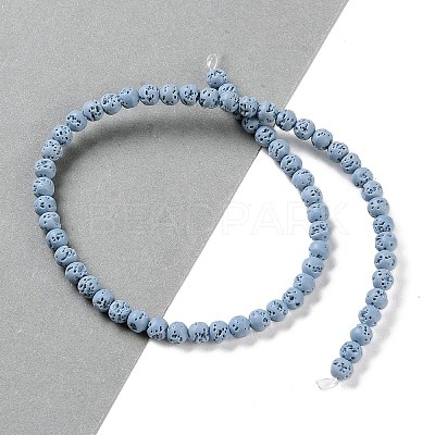 Synthetic Lava Rock Dyed Beads Strands G-H311-08A-06-1