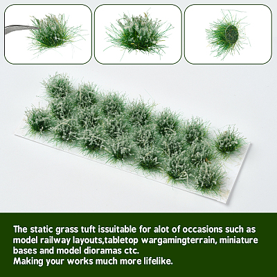 Resin Mini Grass Tufts AJEW-WH20120-10A-03-1