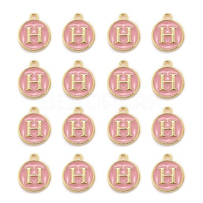 Golden Plated Alloy Enamel Charms LS-ENAM-S118-07H-1