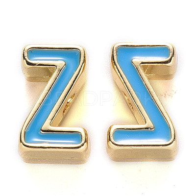 Rack Plating Alloy Enamel Beads ENAM-S122-033Z-NR-1