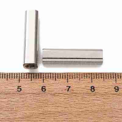 304 Stainless Steel Magnetic Clasps with Glue-in Ends SA-CBA15BC-06P-1