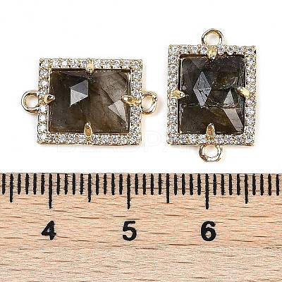 Natural Labradorite Faceted Rectangle Links G-I375-07G-04-1
