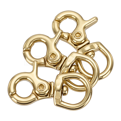 Brass Swivel Snap Hook Clasps FIND-WH0817-108G-1