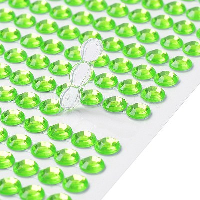 Self Adhesive Acrylic Rhinestone Stickers STIC-PW0012-01C-1