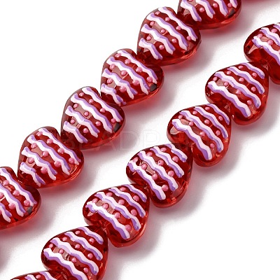 Glass Enamel Beads GLAA-Q125-01D-1