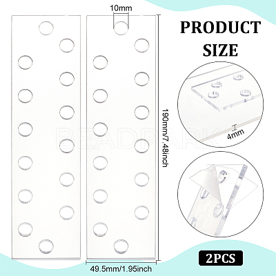 Acrylic Crossstitch/Embroidery Floss Organizer Cards AJEW-WH0368-37-1