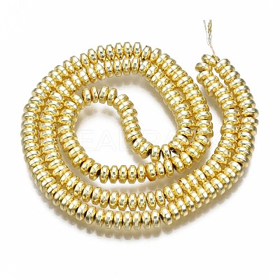 Electroplate Non-magnetic Synthetic Hematite Bead Strands X-G-Q465-19G-1