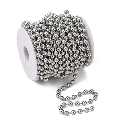 Tarnish Resistant 304 Stainless Steel Ball Chains CHS-A002B-6.0mm-1