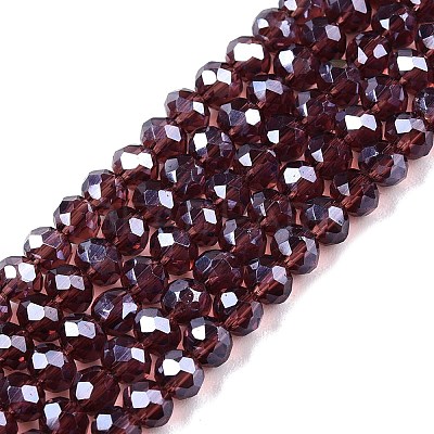 Electroplate Glass Beads Strands EGLA-A044-T3mm-A13-1