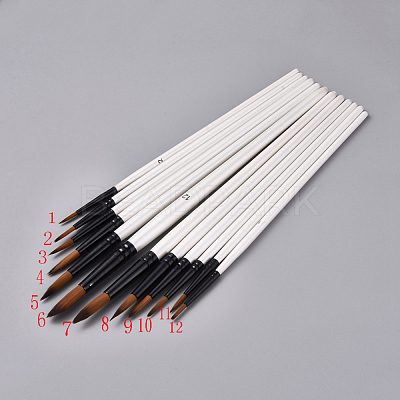 Wood Handle Paint Brushes Set TOOL-L006-04-1