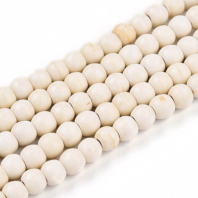 Synthetic Magnesite Beads Strands TURQ-S192-4mm-1-1