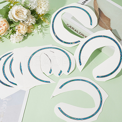 Waterproof PVC Flower Pattern Classical Guitar Sound Hole Ring Mouth Wheel Sticker DIY-WH20058-13A-1