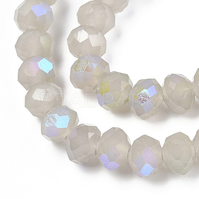 Electroplate Glass Beads Strands EGLA-A034-J6mm-L09-1