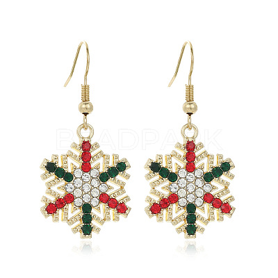 Snowflake Alloy Dangle Earrings FS-WGD9918-10-1