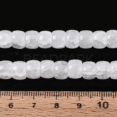 Baking Paint Crackle Glass Beads Strands DGLA-N019-02A-04-1