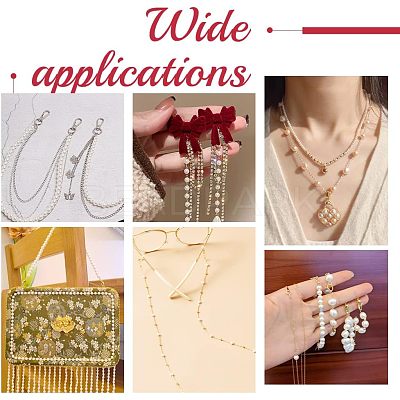 Handmade ABS Pearl Beaded Chains CHC-CA0001-10-1