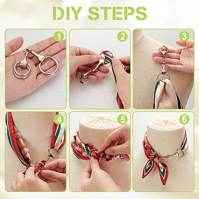 4Pcs 2 Colors Zinc Alloy D-Ring Anchor Shackle Clasps FIND-GA0004-31-1