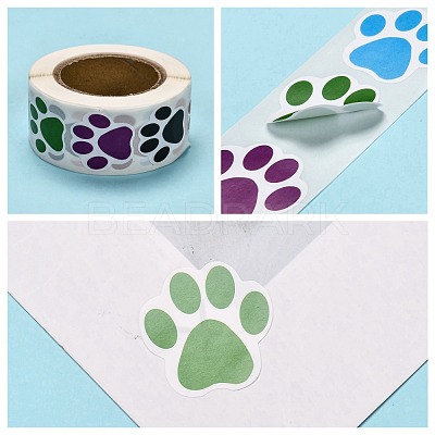 Self-Adhesive Paper Gift Tag Stickers DIY-G013-E01-1
