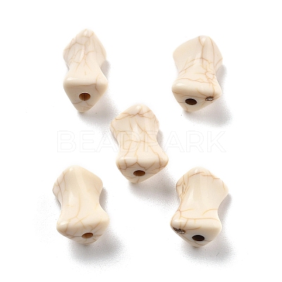 Crackle Opaque Acrylic Beads OACR-Z026-16-1