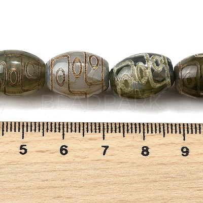 Tibetan Style dZi Beads Strands G-S389-A03-1