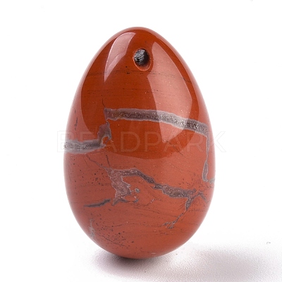 Natural Red Jasper Pendants G-P438-F-04-1