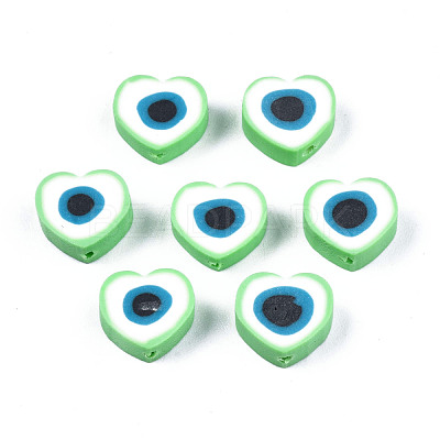 Handmade Polymer Clay Beads CLAY-T019-08B-1
