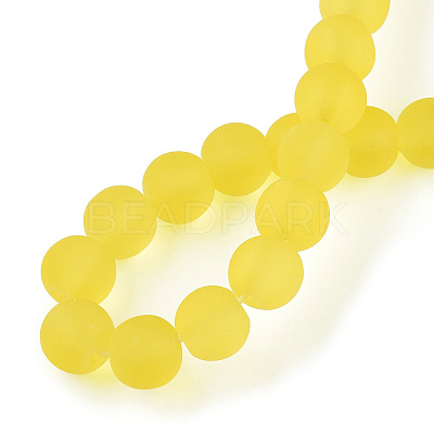 Transparent Glass Beads Strands GLAA-T032-T8mm-MD12-1