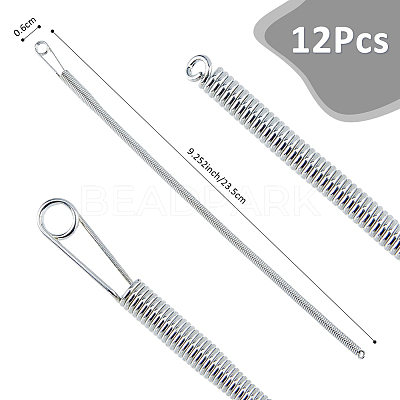 12Pcs Spring Steel Elastic Band Threader Drawstring Guide FIND-FH0011-18-1