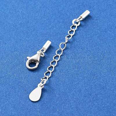 925 Sterling Silver Curb Chain Extender STER-G039-01B-S-1