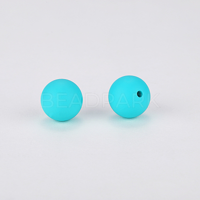 Round Silicone Focal Beads SI-JX0046A-01-1