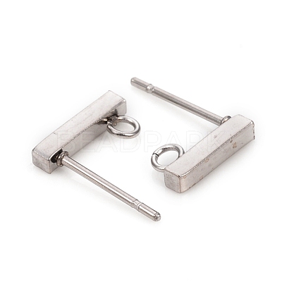 Non-Tarnish 304 Stainless Steel Stud Earring Findings STAS-I150-03P-1