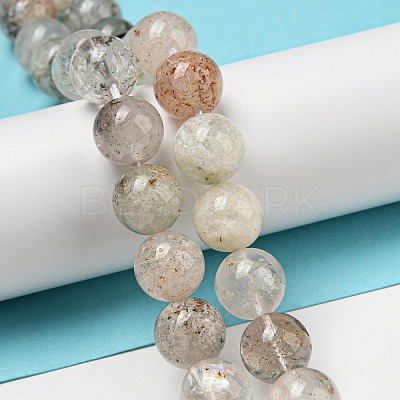 Natural Lodolite Quartz Beads Strands G-R494-A09-04-1