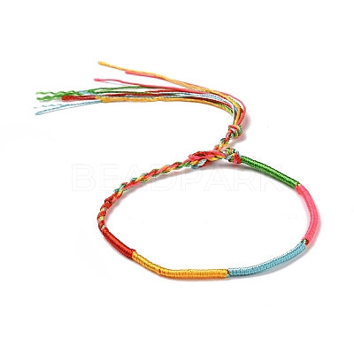 Polyester Braided String Cord Bracelet X-BJEW-I306-01B-1