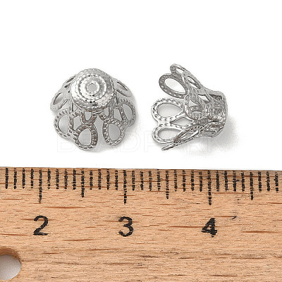Non-Tarnish 304 Stainless Steel Bead Caps STAS-P363-03B-P-1